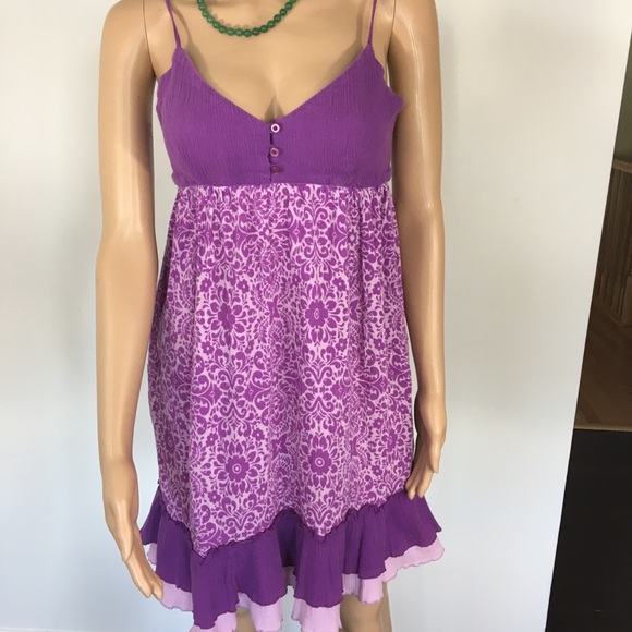 So Wear It Declare It Dresses & Skirts - WEAR IT DECLARE IT DRESS PURPLE SIZE M BUTTONS